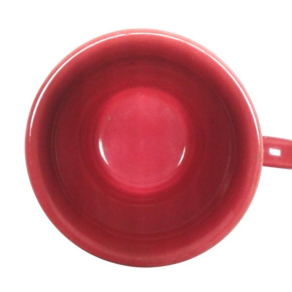 Fiesta HLC USA Vibrant Red Ceramic Coffee Mug Fiestaware Drinkware O Ring - Picture 3 of 5